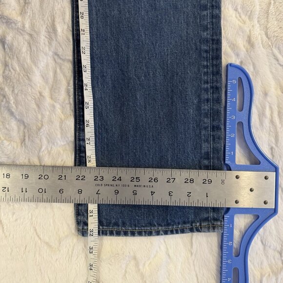 Abercrombie & Fitch Jeans Mens 31x30 Blue The A&F Classic Straight Button Fly - Picture 14 of 14